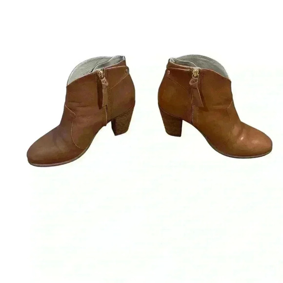 Boden Harper Camel Ankle Zip Booties boots - Picture 5 of 9